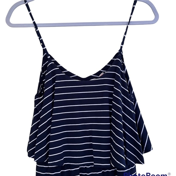 Gianni Bini Striped Knit Romper S - Picture 2 of 6